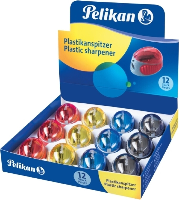 700214, Manuell Blyantspisser, Flerfarget, Plastikk, Utstillingseske