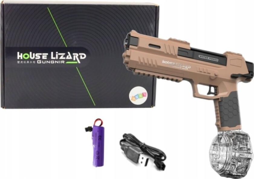 Leantoys Vannpistol Automatisk Brun Gjennomsiktig Beholder