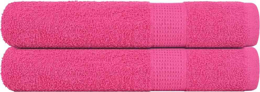 Badstuehåndklær 2 stk rosa 80x200 cm 360 g/m2 100 % bomull