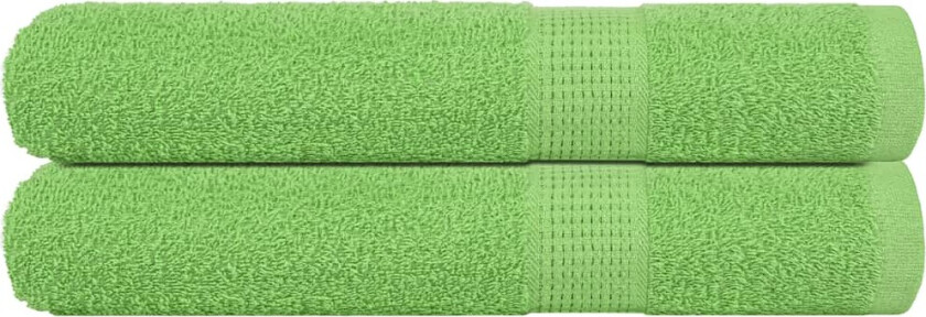 Håndklær 2 stk eplegrønn 100x200 cm 360 g/m² 100 % bomull