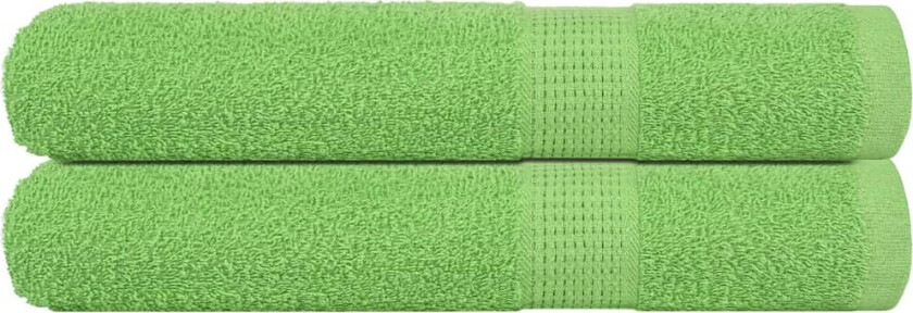 Badstuehåndklær 2 stk eplegrønn 80x200 cm 360 g/m² 100 % bomull