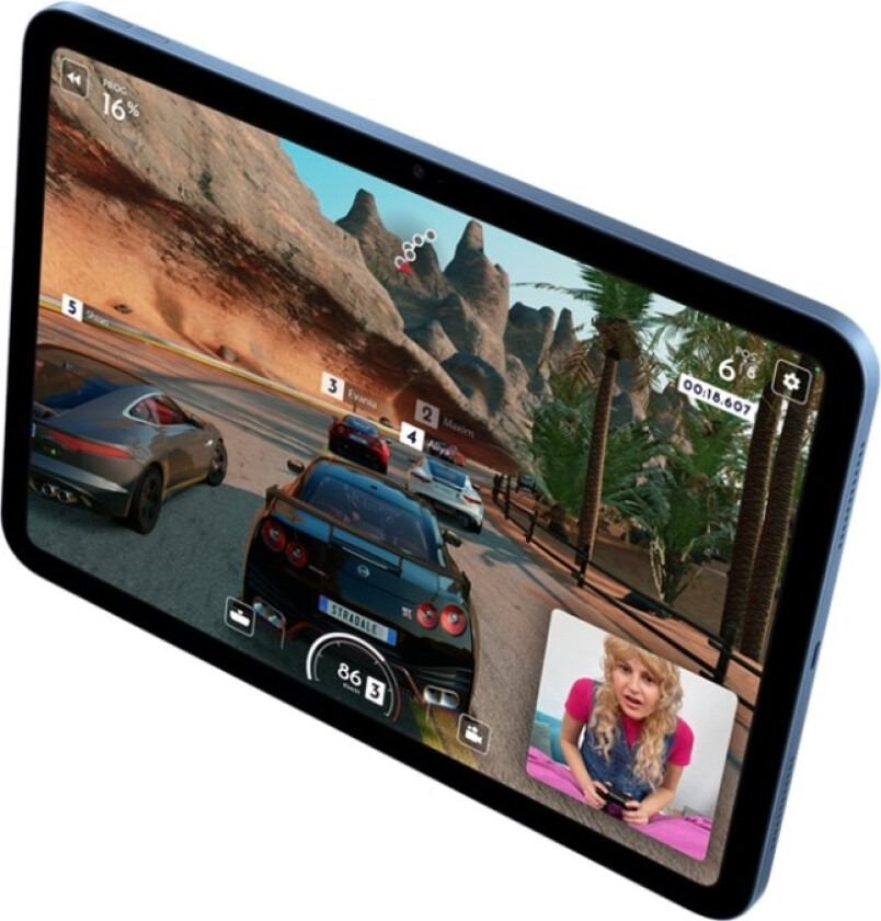 10.9-Inch Ipad Wi-Fi + Cellular - 10. Generasjon - Tablet - 64 Gb - 10.9" Ips (2360 X 1640) - 3G, 4G, 5G - Blå