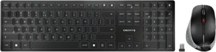 Klawiatura + Mysz Cherry Klawiatura Bezprzewodowa I Myszka Cherry Dw 9500 Slim Qwerty Hiszpaska