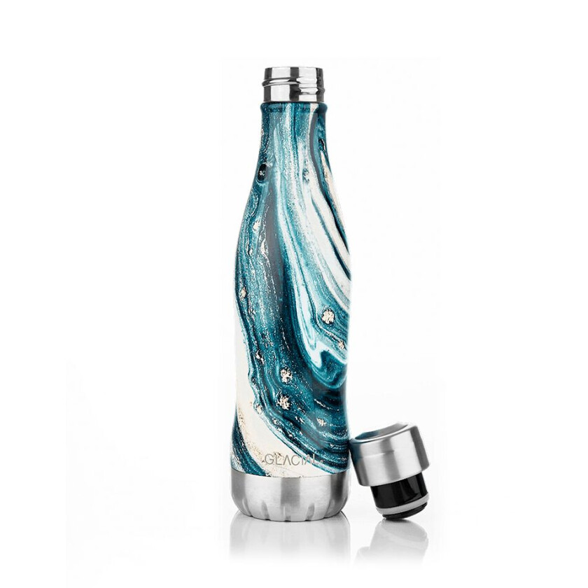 vannflaske 400 ml Indigo marble