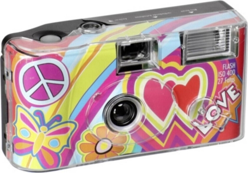 Topshot Flash 400 27 Love Red Engangskamera 1 Stk