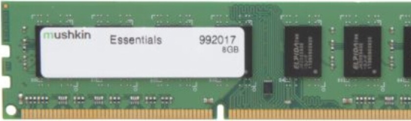 Mushkin Essentials - Ddr3 - Modul - 8 Gb - Dimm 240-Pin - 1333 Mhz / Pc3-10600 - Cl9 - 1.5 V - Ikke-Bufret - Ikke-Ecc