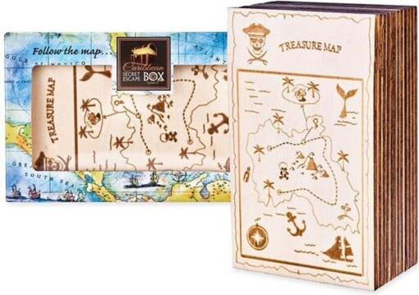 Brain Puzzle Wooden Escape Box - Caribbean Blokk