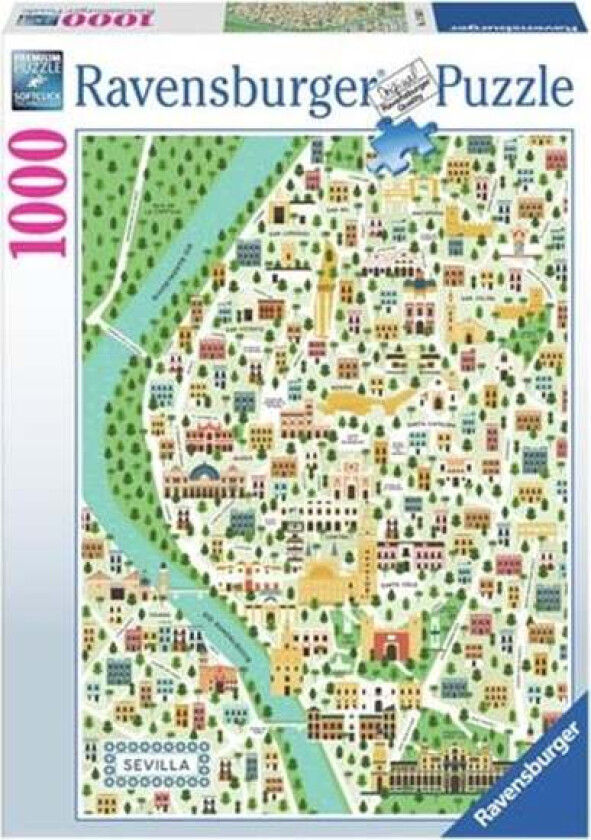 Jigsaw Puzzle Map Of Seville 1000pcs.