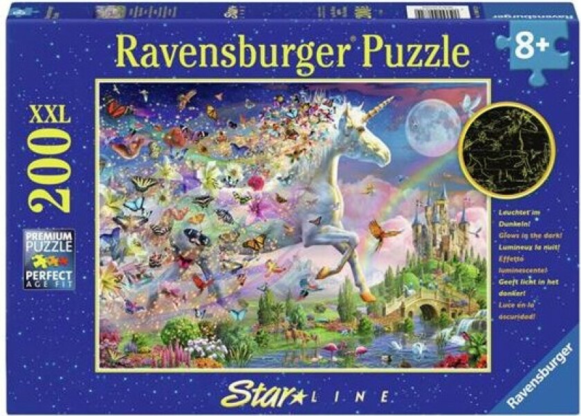 Jigsaw puzzle XXL Fantasy Unicorn Star Line 200 p