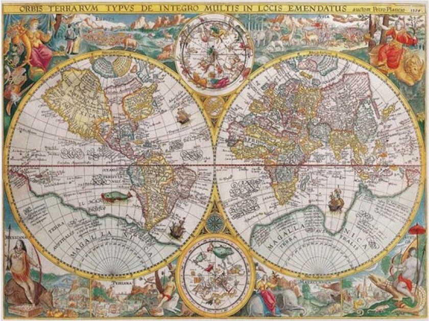 Jigsaw puzzle World map 1594 1500 pcs.