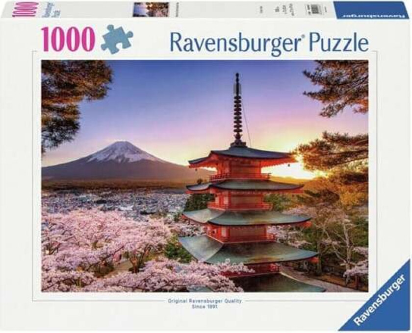 Jigsaw puzzle Cherry Blossom at Fuji Mountain 1000pcs