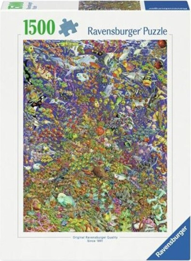 Jigsaw Puzzle Many Colorful Fish 1500pcs.