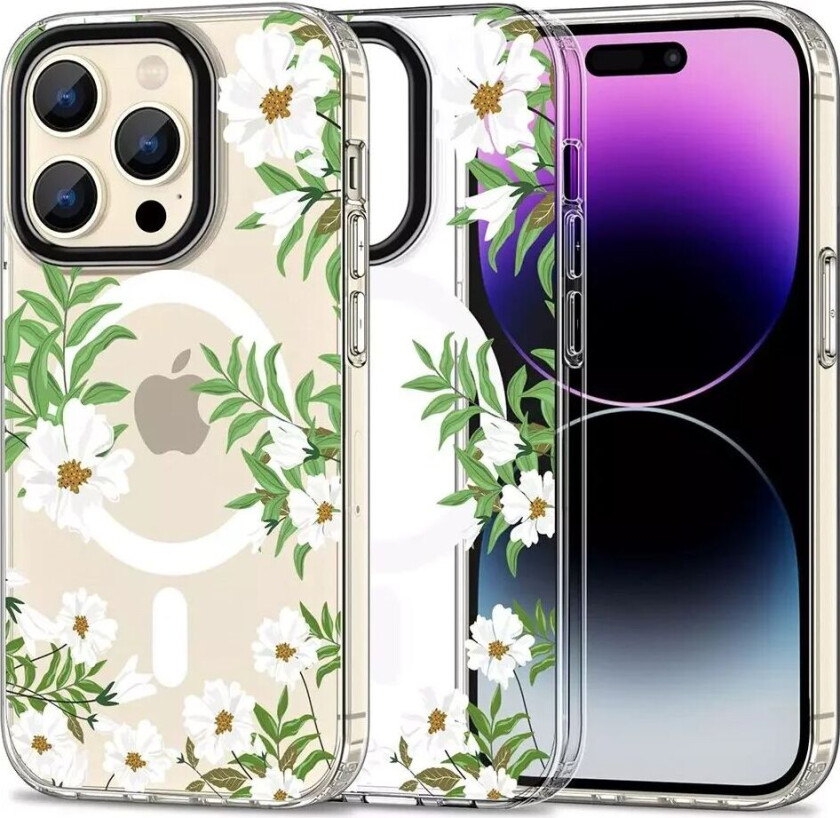 Tech-Protect iPhone 15 Pro Max Tech-Protect MagMood Deksel - MagSafe Kompatibel - Spring Daisy
