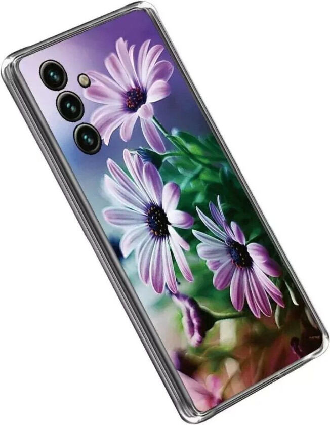 Samsung Galaxy A14 (5G) Plast Deksel m. Motiv - Lilla Blomst