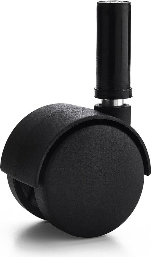 Møbelhjul med tapp 1441 Svart 40mm Habo
