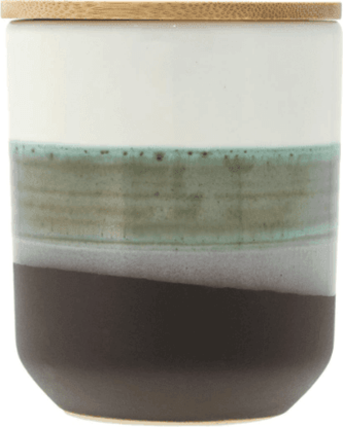 Iris Duftlys 8x9,5cm hvit/grønn