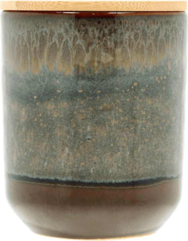 Iris Duftlys 8x9,5cm brun/grønn