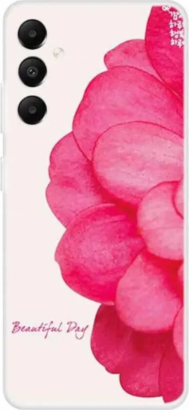 Samsung Galaxy A05s Fleksibel Plastdeksel m. Motiv - Rosa Blomst