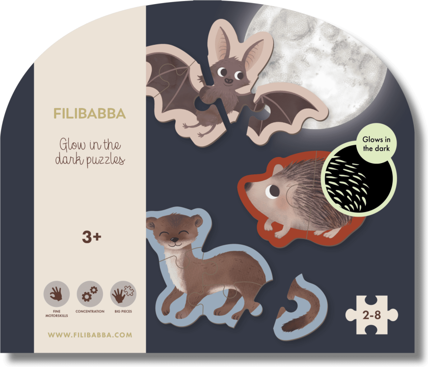- Glow in the dark puzzle - Forest friends - (FI-03320)
