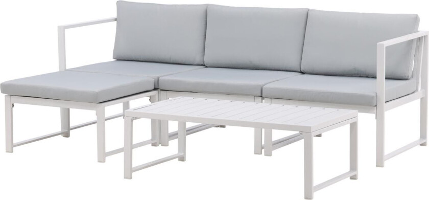 Salvador hagesett 2 deler hvit.