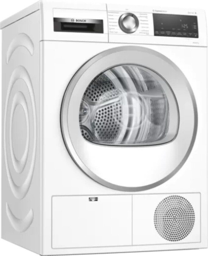 Serie 6 Wqg2410h0, Frittstående, Frontmatet, Varme Pumpe, Hvit, Knapper, Rotasjon, Berøringskontroll, Riktig/Høyre