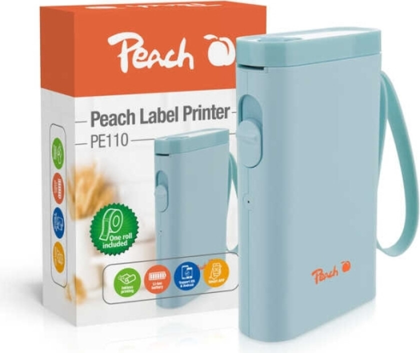 Pe110 Label Printer Direct Thermal 203 X 203 Dpi 60 Mm/Sec Wireless Bluetooth