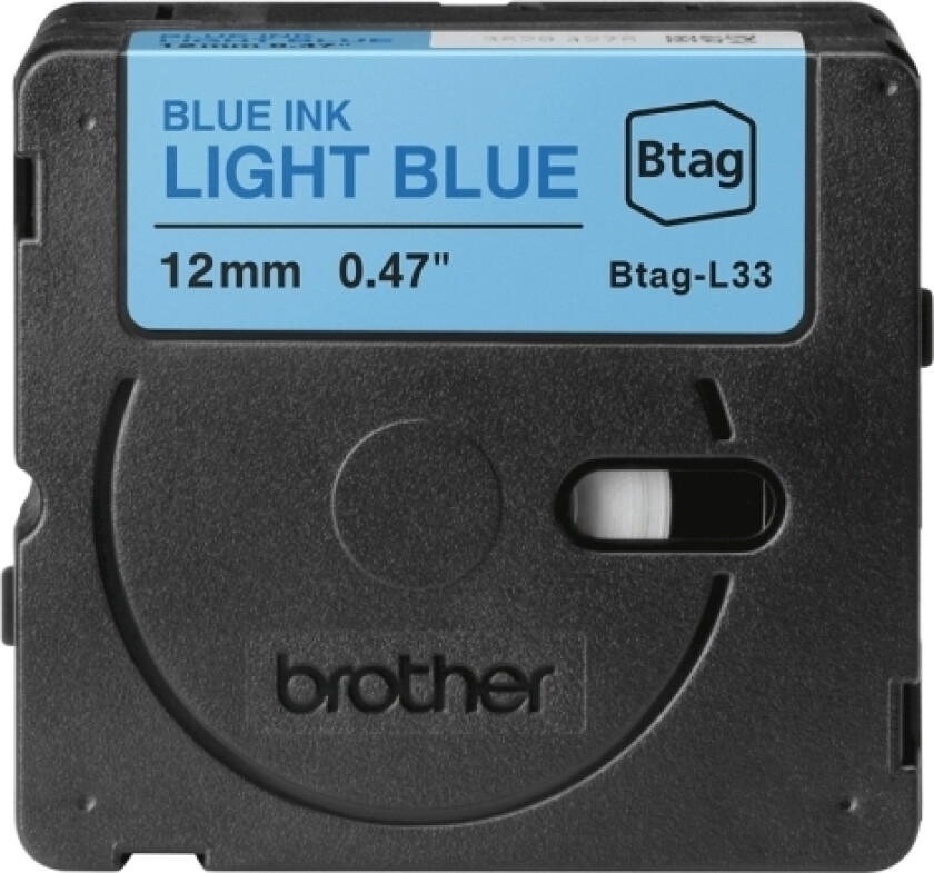 Btagl33 12Mm Blue On Light Blue Tape
