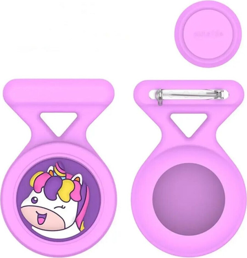 AirTag Silikon Deksel m. Brosje & Motiv - Hest