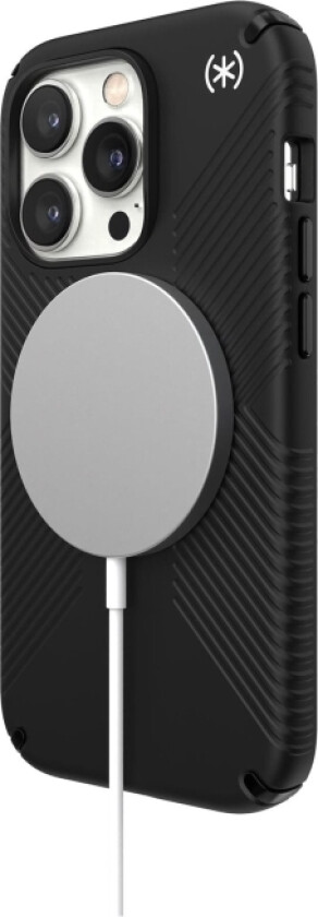 Presidio 2 Grip - Baksidedeksel For Mobiltelefon - Magsafe-Samsvar - Svart-Hvit - For Apple Iphone 14 Pro Max