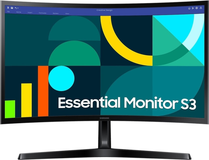 S24d366gau - S36gd Series - Led-Skjerm - Kurvet - 24" - 1920 X 1080 Full Hd (1080P) @ 100 Hz - Va - 250 Cd/M² - 3000:1 - 4 Ms - Hdmi, Vga - S