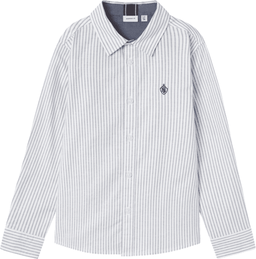 Name It Nkmrekid skjorte til barn, Bright White Stripes