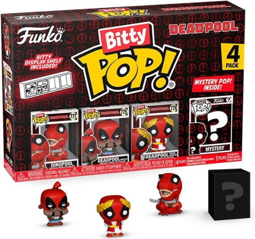 Blister 4 figures Bitty POP Marvel Deadpool Dinopool
