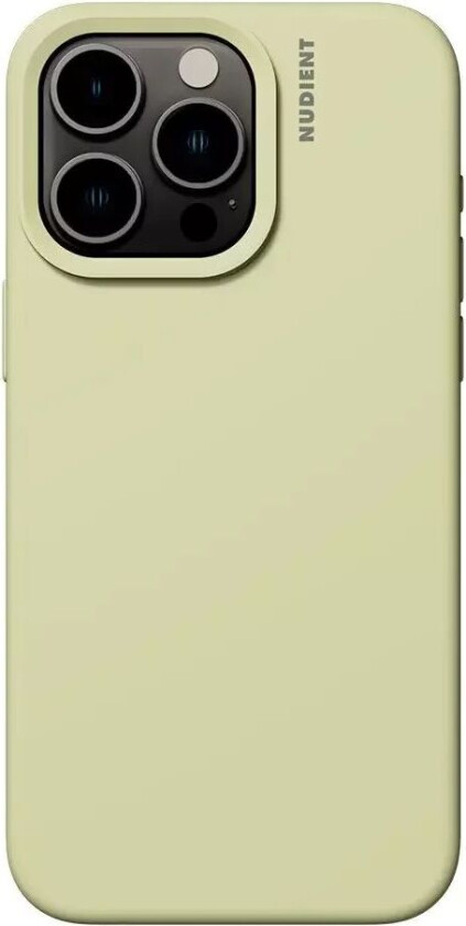 iPhone 15 Pro Base Silicone Deksel - Pale Yellow