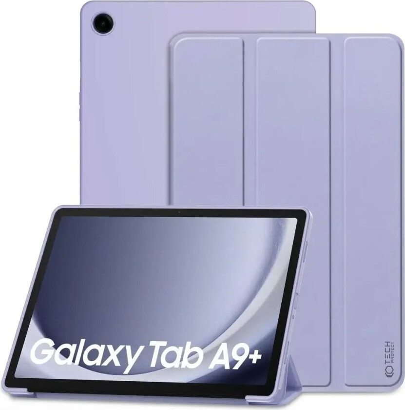 Tech-Protect Samsung Galaxy Tab A9+ (Plus) Tech-Protect Smartcase Deksel Tri-fold - Fiolett
