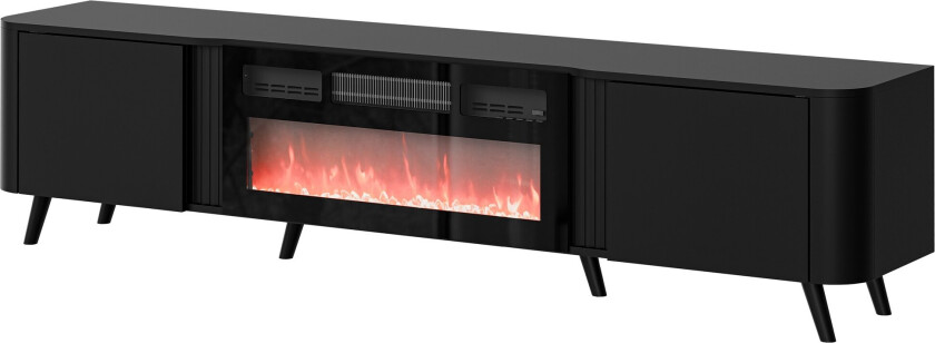 Clement TV-benk 200 cm - Svart