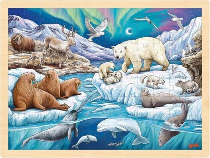 Wooden Jigsaw Puzzle Polar Night 96pcs.