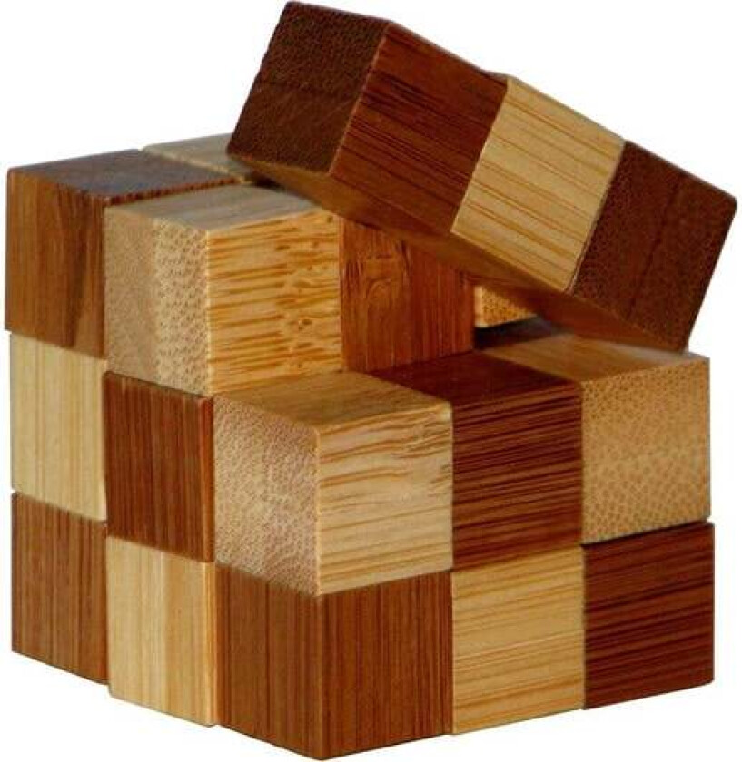 3D Bamboo Brain Puzzle Snake Cubes 3D Puslespill