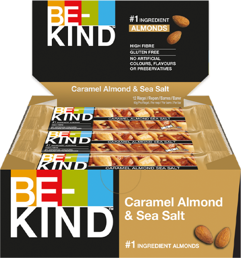 12 x BeKind Core Bar 40 g Caramel Almond & Sea Salt