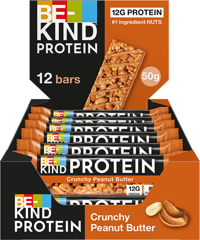 12 x Protein Bar 50 g Crunchy Peanøttsmør