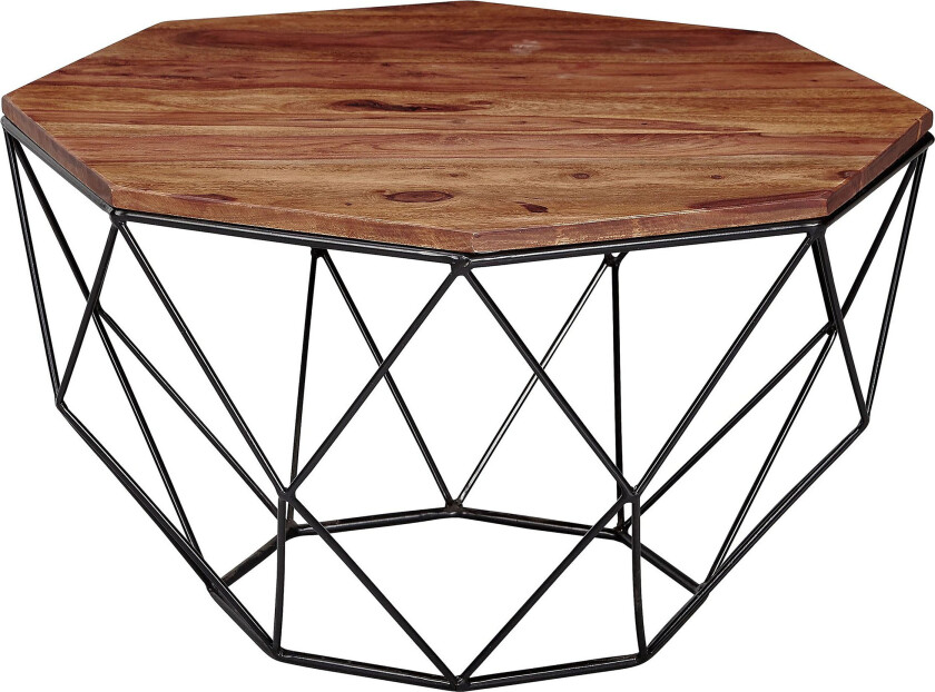Willowdale Sofabord 66 cm Hexagon - Brun/Svart