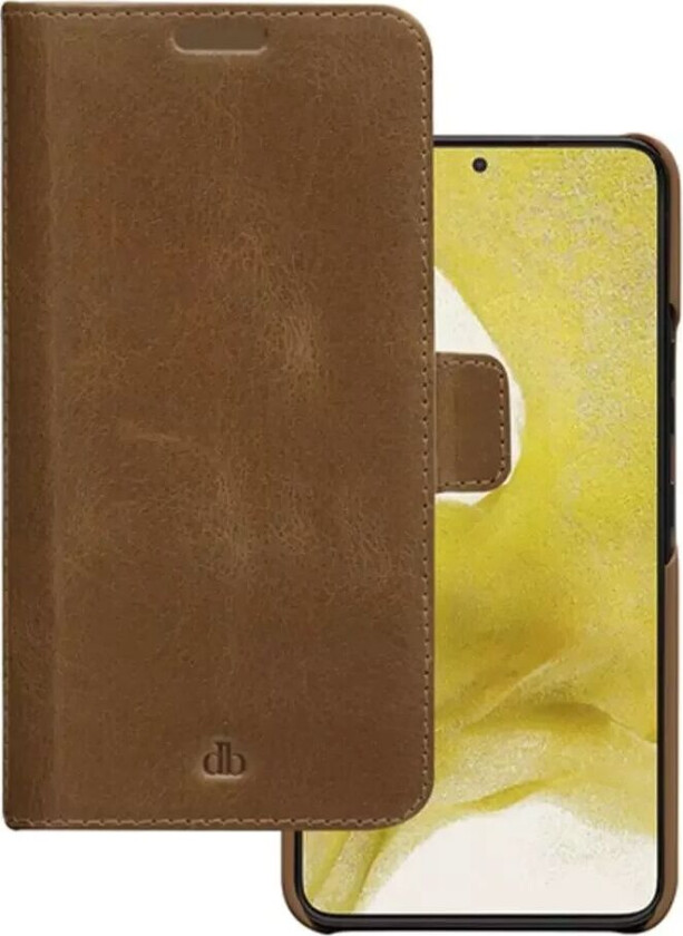 Samsung Galaxy S22 dbramante1928 Lynge Ekte Skinn Magnet Deksel - Brun