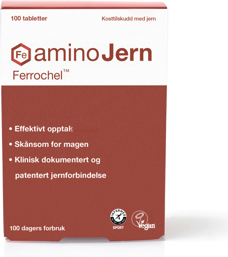 Ferrochel 21 mg tabletter, 100 stk.