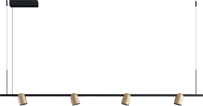 Calvi K4 takpendel 27W 2700 Kelvin - Dimbar - Svart