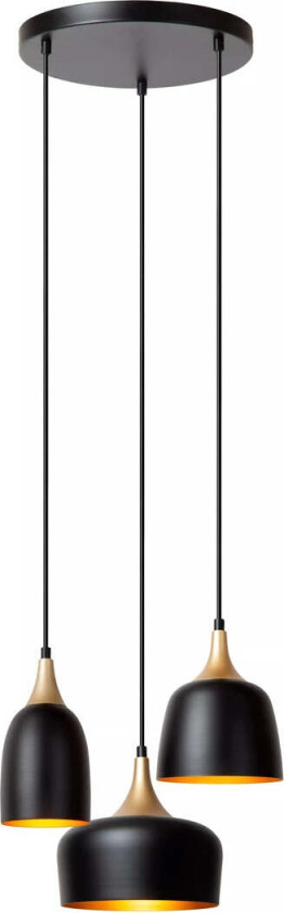 Chayanne takpendel 3-lys - Svart