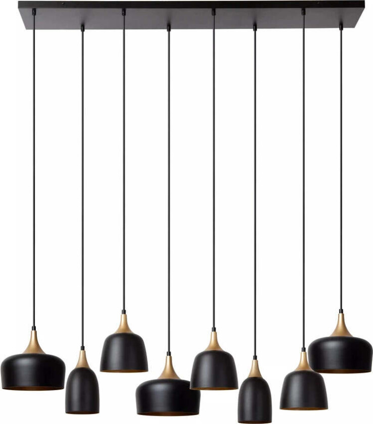 Chayanne takpendel 8-lys - Svart