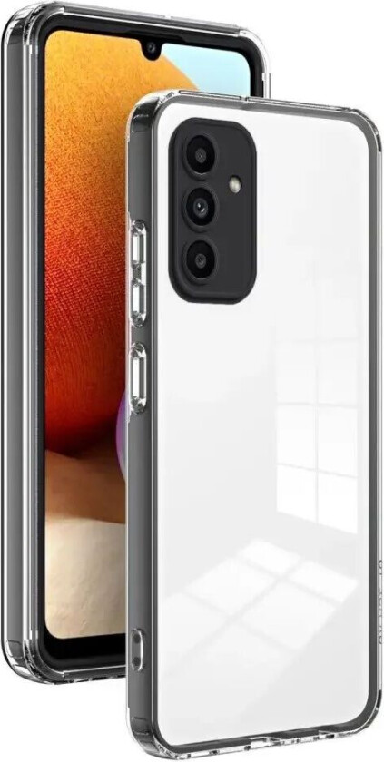 Samsung Galaxy A15 (5G) / A15 Hybrid Plast Deksel - Gjennomsiktig / Svart