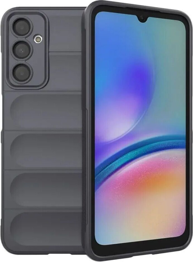 Samsung Galaxy A05s Fleksibelt Plastdeksel - Mørk Grå