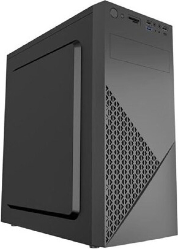 Fornax 170 - office computer case - ATX - Kabinett - Tower - Svart
