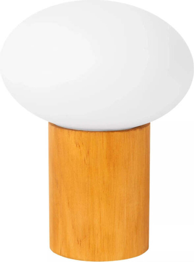 Birtle bordlampe 23 cm - Tre / Hvit