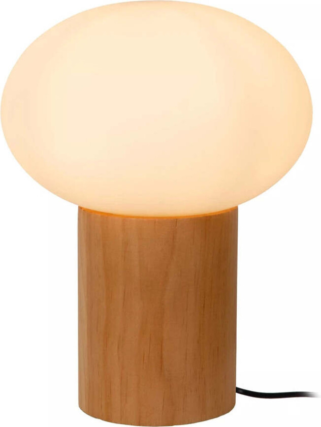 Birtle bordlampe 38 cm - Tre / Hvit